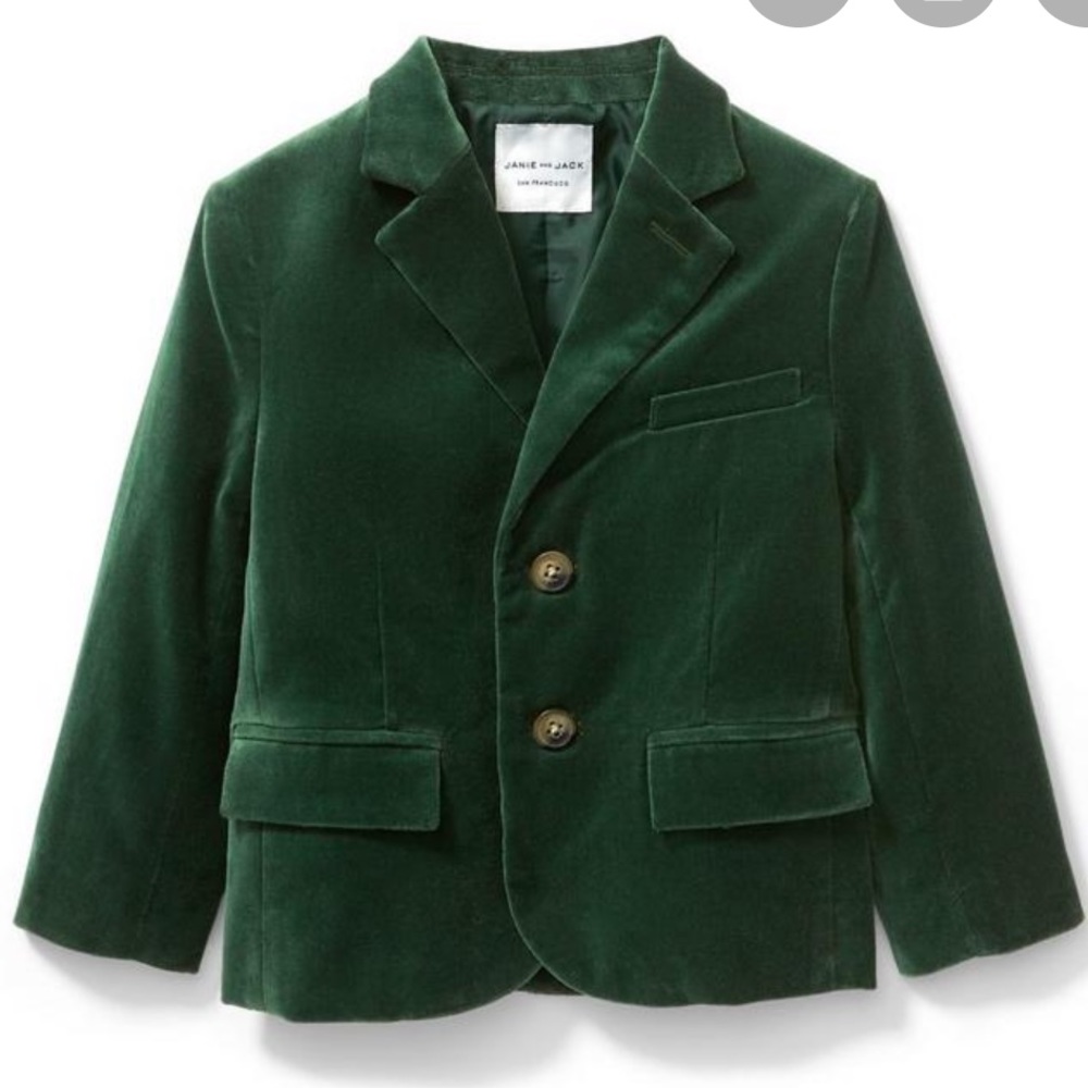 Evergreen boys velvet blazer Size 7